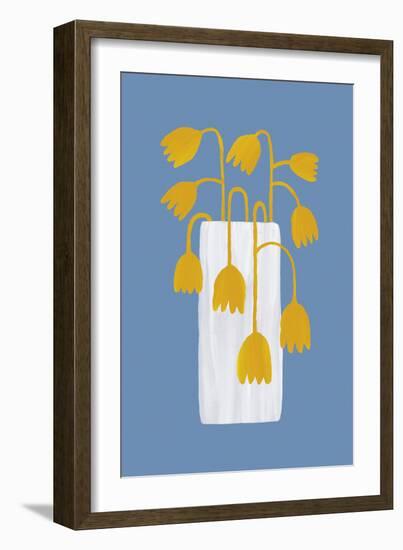 Retro Florals - Vase-Dana Shek-Framed Giclee Print