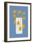 Retro Florals - Vase-Dana Shek-Framed Giclee Print