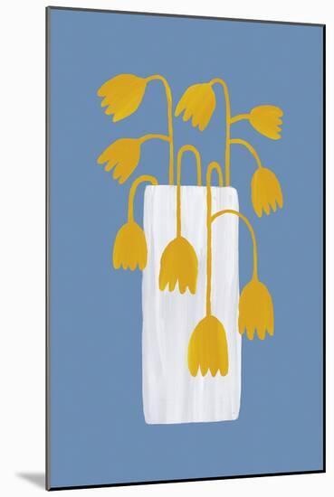 Retro Florals - Vase-Dana Shek-Mounted Giclee Print