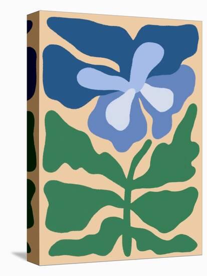 Retro Flower Print I-Dariia Khotenko-Stretched Canvas