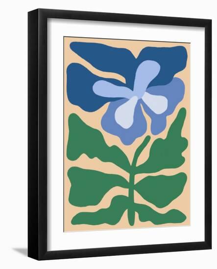 Retro Flower Print I-Dariia Khotenko-Framed Photographic Print