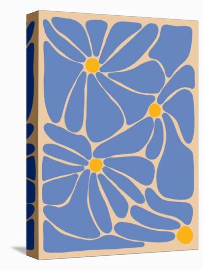 Retro Flower Print II-Dariia Khotenko-Stretched Canvas