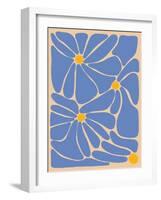 Retro Flower Print II-Dariia Khotenko-Framed Photographic Print