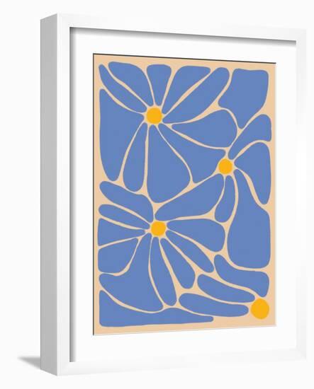 Retro Flower Print II-Dariia Khotenko-Framed Photographic Print