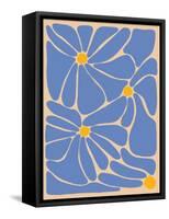 Retro Flower Print II-Dariia Khotenko-Framed Stretched Canvas