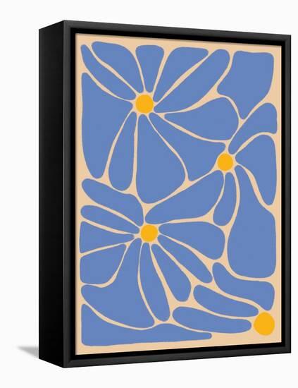 Retro Flower Print II-Dariia Khotenko-Framed Stretched Canvas