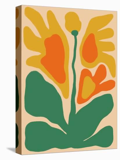 Retro Flower Print III-Dariia Khotenko-Stretched Canvas