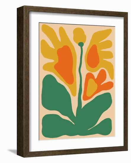 Retro Flower Print III-Dariia Khotenko-Framed Photographic Print