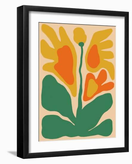 Retro Flower Print III-Dariia Khotenko-Framed Photographic Print