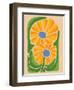 Retro Flower Print V-Dariia Khotenko-Framed Photographic Print