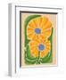 Retro Flower Print V-Dariia Khotenko-Framed Photographic Print