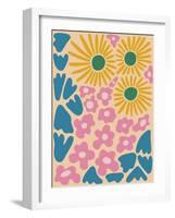 Retro Flower Print VI-Dariia Khotenko-Framed Photographic Print