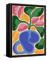 Retro Flower Print VIII-Dariia Khotenko-Framed Stretched Canvas