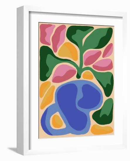 Retro Flower Print VIII-Dariia Khotenko-Framed Photographic Print