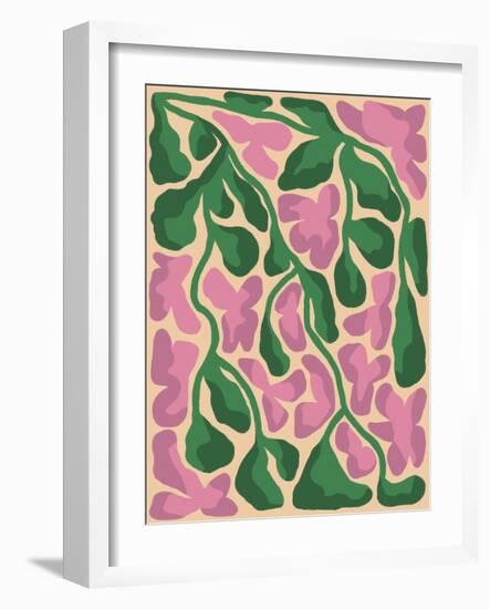 Retro Flower Print X-Dariia Khotenko-Framed Photographic Print