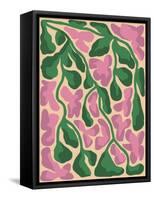 Retro Flower Print X-Dariia Khotenko-Framed Stretched Canvas