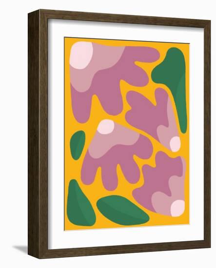 Retro Flower Print-Dariia Khotenko-Framed Photographic Print