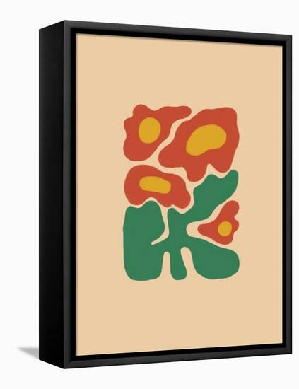 Retro Flower Print-Dariia Khotenko-Framed Stretched Canvas