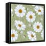 Retro Flower Seamless Pattern - Daisy. Vector. Easy to Edit.-Pagina-Framed Stretched Canvas