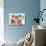 Retro Flowers and Two Bees-Blenda Tyvoll-Stretched Canvas displayed on a wall