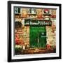 Retro French Street Cafe-Salvatore Elia-Framed Photographic Print