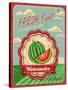 Retro Fresh Food Poster Design-Catherinecml-Stretched Canvas