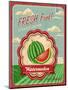 Retro Fresh Food Poster Design-Catherinecml-Mounted Premium Giclee Print