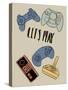 Retro Game Play-Milli Villa-Stretched Canvas