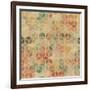 Retro Geometric Cube Pattern-incomible-Framed Art Print