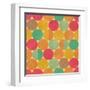 Retro Geometric Pattern-Victoria Kalinina-Framed Art Print