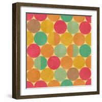 Retro Geometric Pattern-Victoria Kalinina-Framed Art Print