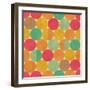 Retro Geometric Pattern-Victoria Kalinina-Framed Art Print