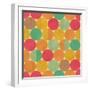 Retro Geometric Pattern-Victoria Kalinina-Framed Art Print