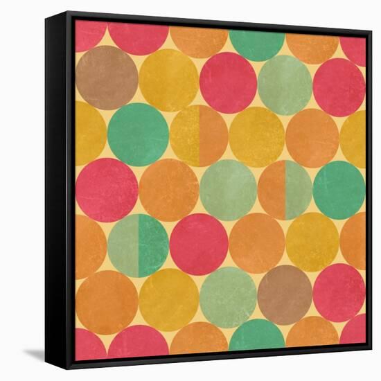 Retro Geometric Pattern-Victoria Kalinina-Framed Stretched Canvas