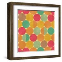 Retro Geometric Seamless Pattern With Seamless Texture-Heizel-Framed Art Print