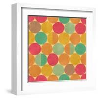 Retro Geometric Seamless Pattern With Seamless Texture-Heizel-Framed Art Print