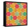 Retro Geometric Seamless Pattern With Seamless Texture-Heizel-Framed Stretched Canvas