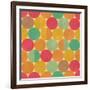 Retro Geometric Seamless Pattern With Seamless Texture-Heizel-Framed Art Print