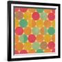 Retro Geometric Seamless Pattern With Seamless Texture-Heizel-Framed Art Print