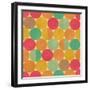 Retro Geometric Seamless Pattern With Seamless Texture-Heizel-Framed Premium Giclee Print