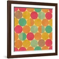 Retro Geometric Seamless Pattern With Seamless Texture-Heizel-Framed Art Print