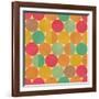 Retro Geometric Seamless Pattern With Seamless Texture-Heizel-Framed Art Print