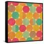 Retro Geometric Seamless Pattern With Seamless Texture-Heizel-Framed Stretched Canvas