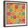 Retro Geometric Seamless Pattern With Seamless Texture-Heizel-Framed Premium Giclee Print