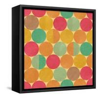 Retro Geometric Seamless Pattern With Seamless Texture-Heizel-Framed Stretched Canvas