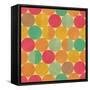 Retro Geometric Seamless Pattern With Seamless Texture-Heizel-Framed Stretched Canvas