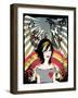 Retro Girl-Irmak Akcadogan-Framed Art Print