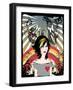 Retro Girl-Irmak Akcadogan-Framed Art Print