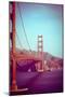 Retro Golden Gate-Sonja Quintero-Mounted Photographic Print