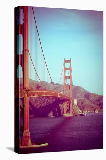Retro Golden Gate-Sonja Quintero-Stretched Canvas
